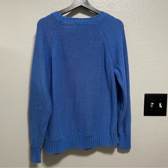 Old Navy Crewneck Cable Knit Powder Blue Sweater Size XL - Picture 2 of 3